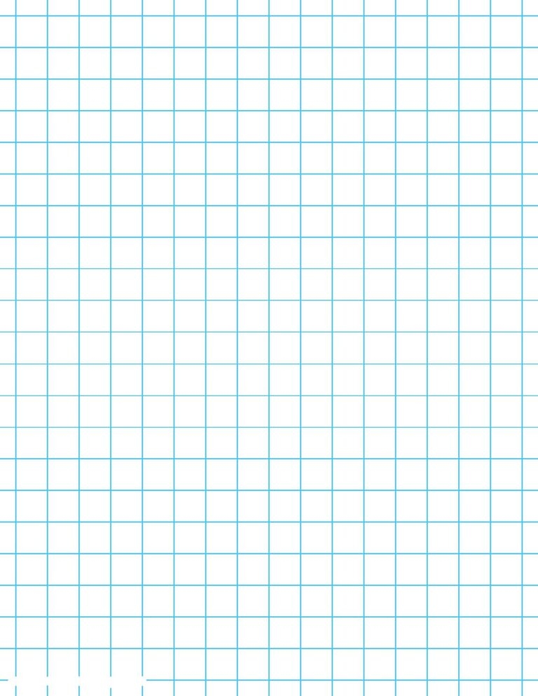 1 2 Inch Printable Graph Paper PDF Free Template