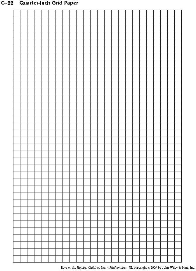 1 4 Inch Printable Graph Paper