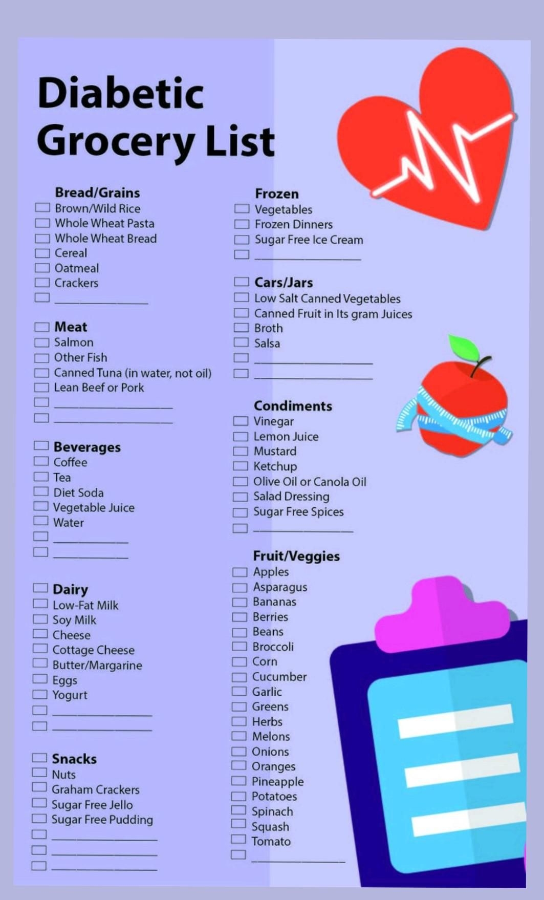 10 Best Printable Diabetic Food List NBKomputer