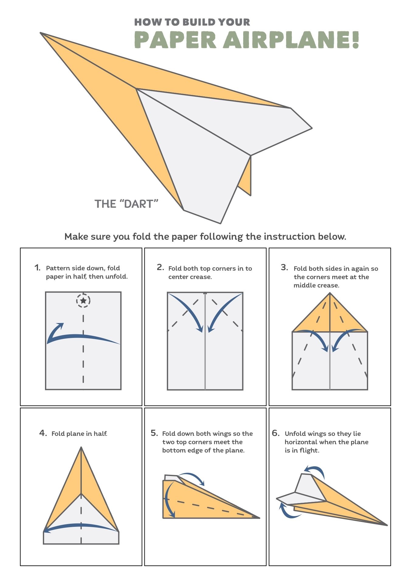 10 Best Printable Paper Airplane Patterns