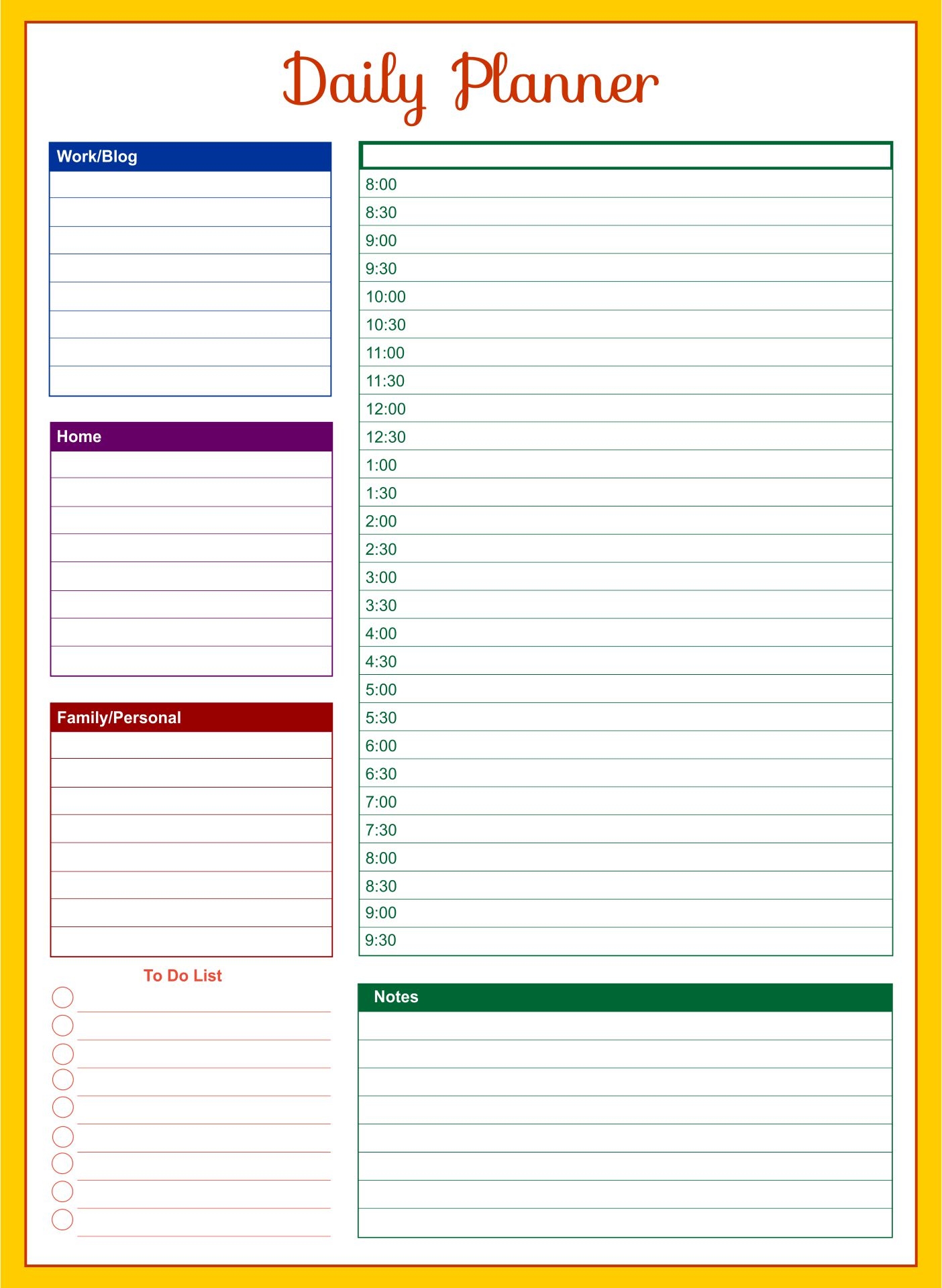 10 The Origin Printable To Do List Planner