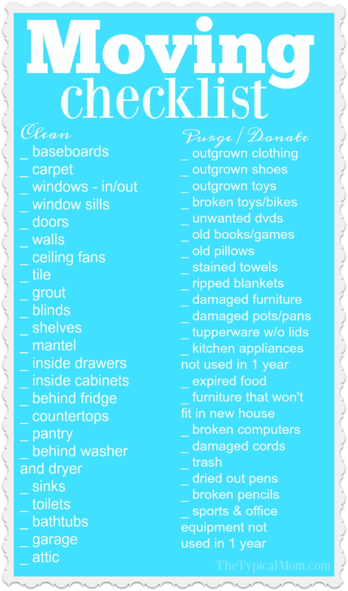 10 The Origin Printable What To Do Moving List For Family Checklist
