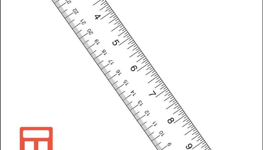 12 Inch Paper Ruler Printable An Essential Tool For Accurate 