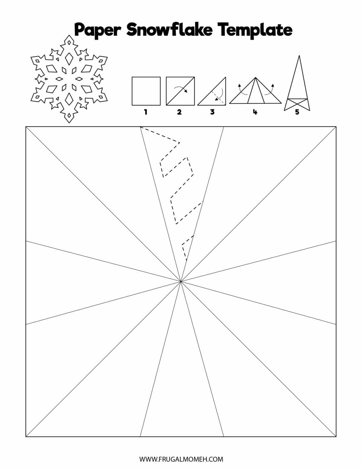14 Free Printable Paper Snowflake Templates Frugal Mom Eh 