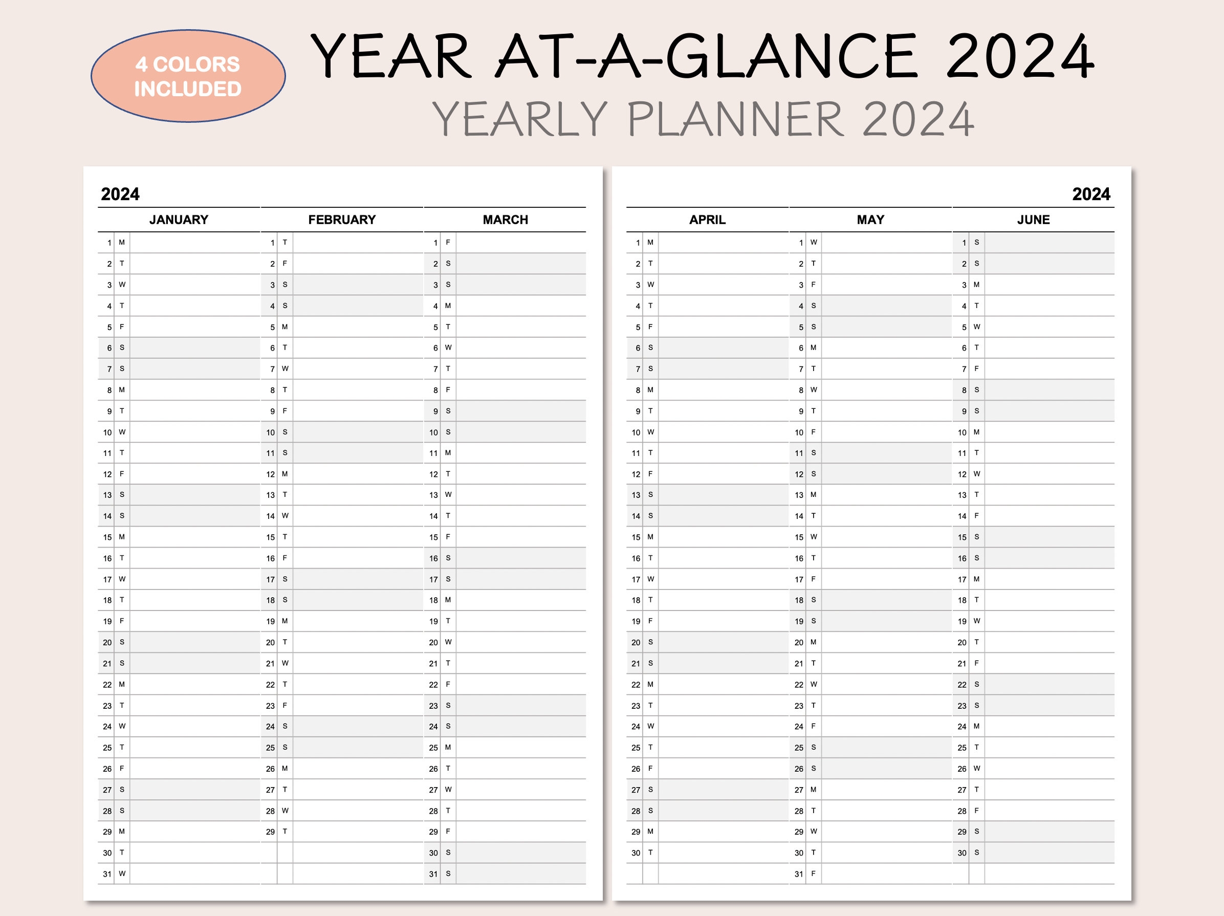 2024 Planning Calendar Printable Calendar 2024 Printable Calendar 2025