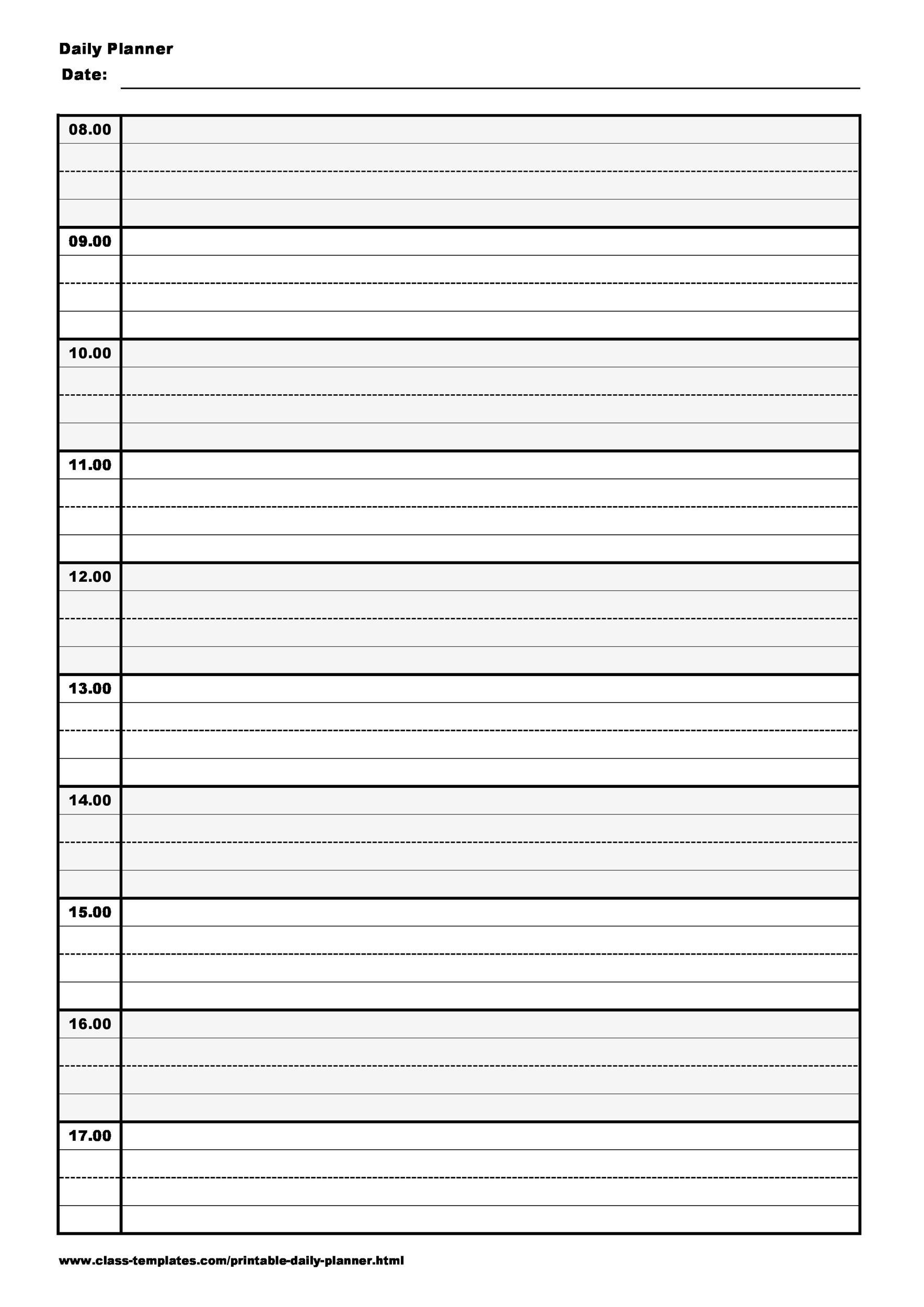 2025 Printable Calendar Free Daily Planner Sheets Hunter Mustafa