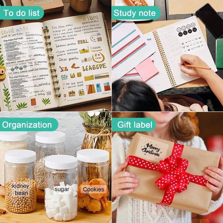 2Pcs Transparent Mini Printer Paper 57 X 25 Mm Self Adhesive Printable 