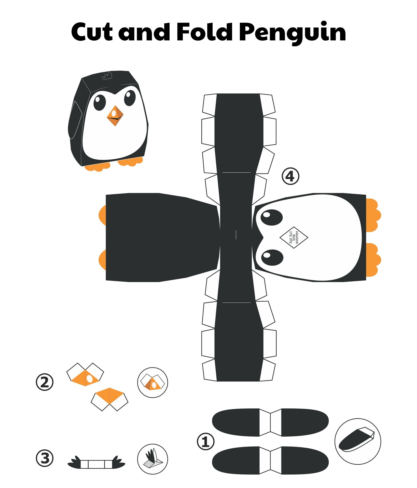 3D Paper Animals Crafts 10 Free PDF Printables Printablee