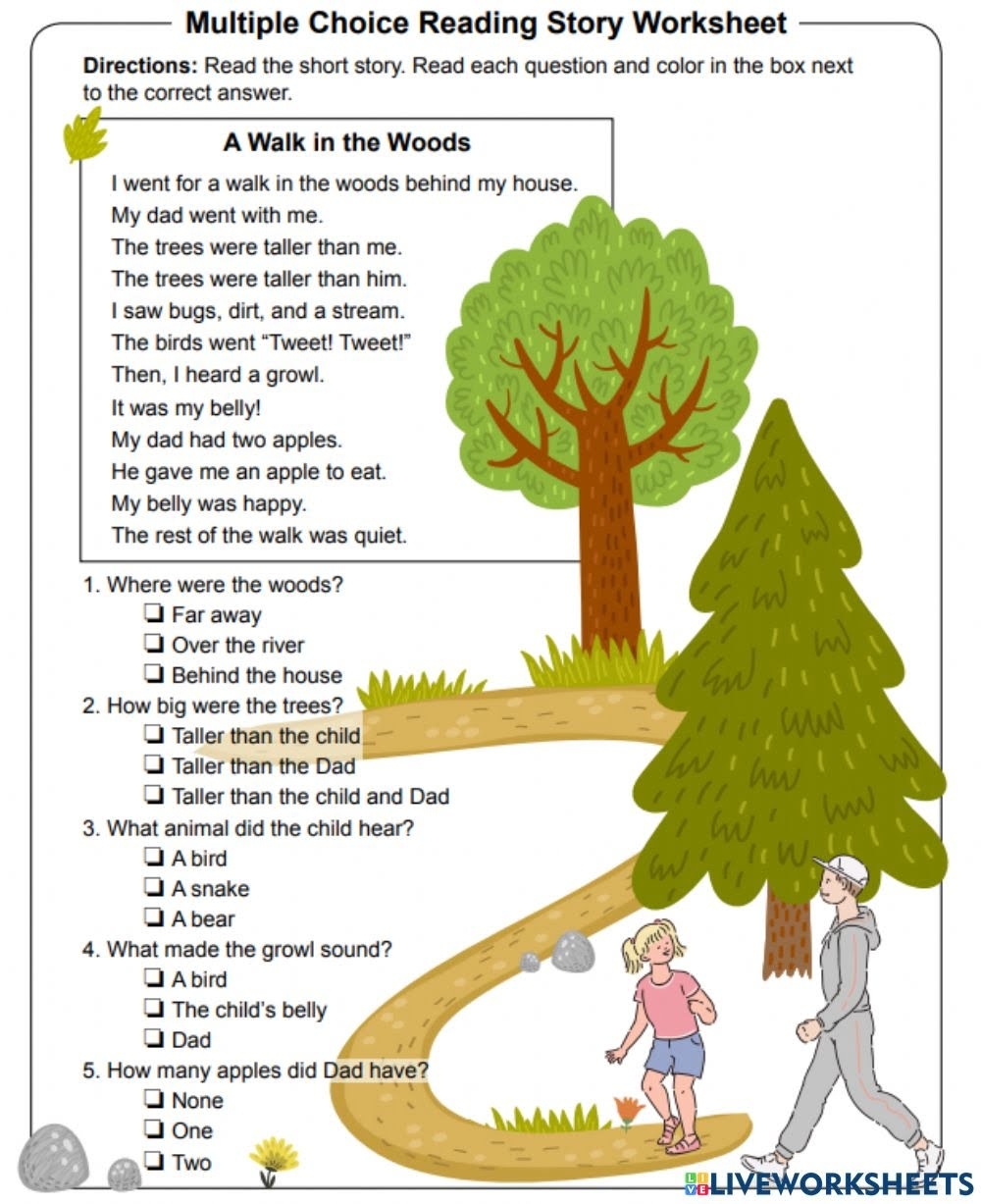 3rd Grade Reading Comprehension Worksheets Multiple Choice Reading 