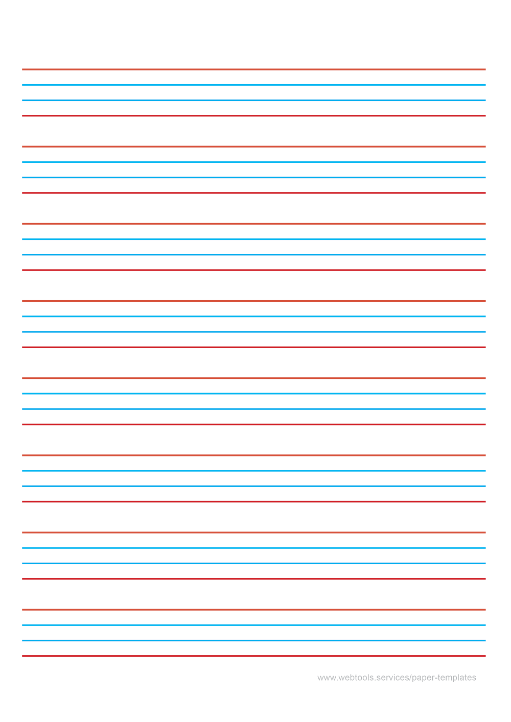 4 Line Handwriting Paper Printable Get What You Need For Free