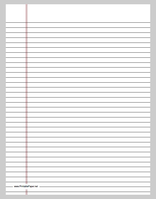 9 Best Images Of Printable College Ruled Paper PDF Free Printable 