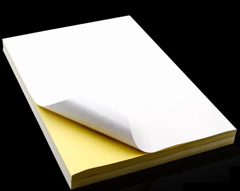 Adhesive Printable Label Paper Sheets