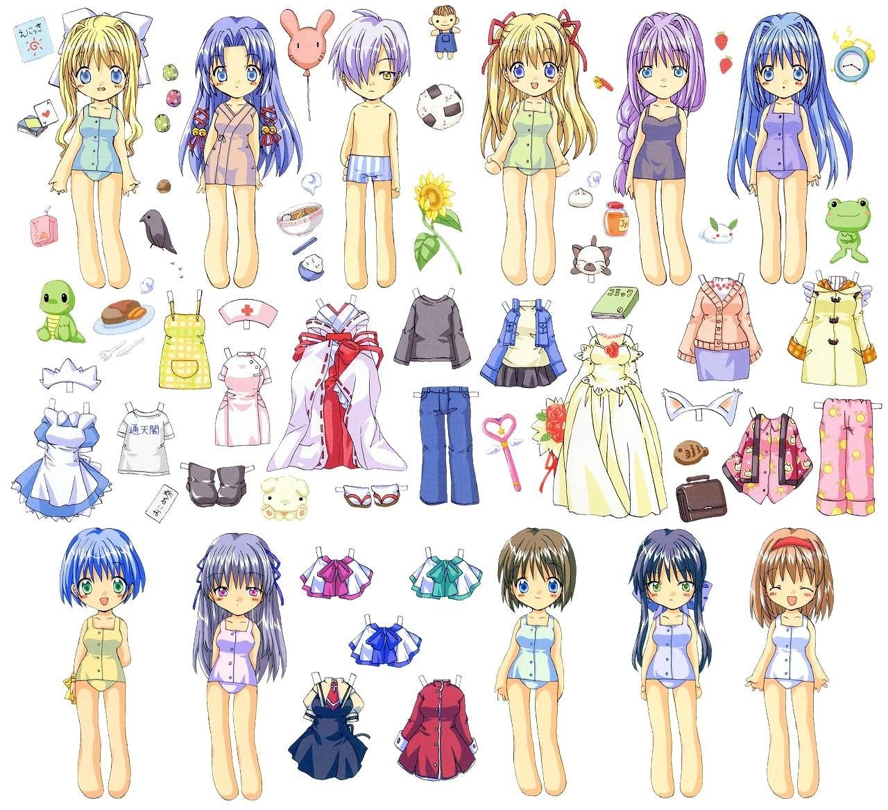 Anime Paper Dolls Printable Printable Sight Words List