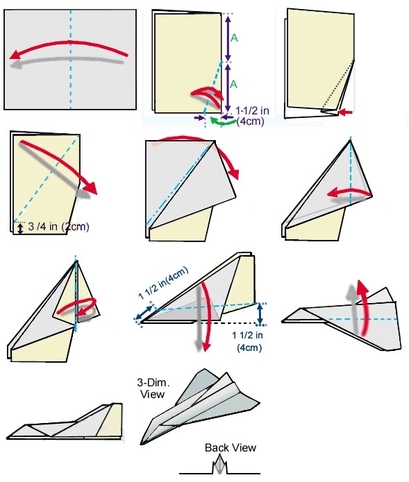 Best Printable Paper Airplane Instructions Brad Website