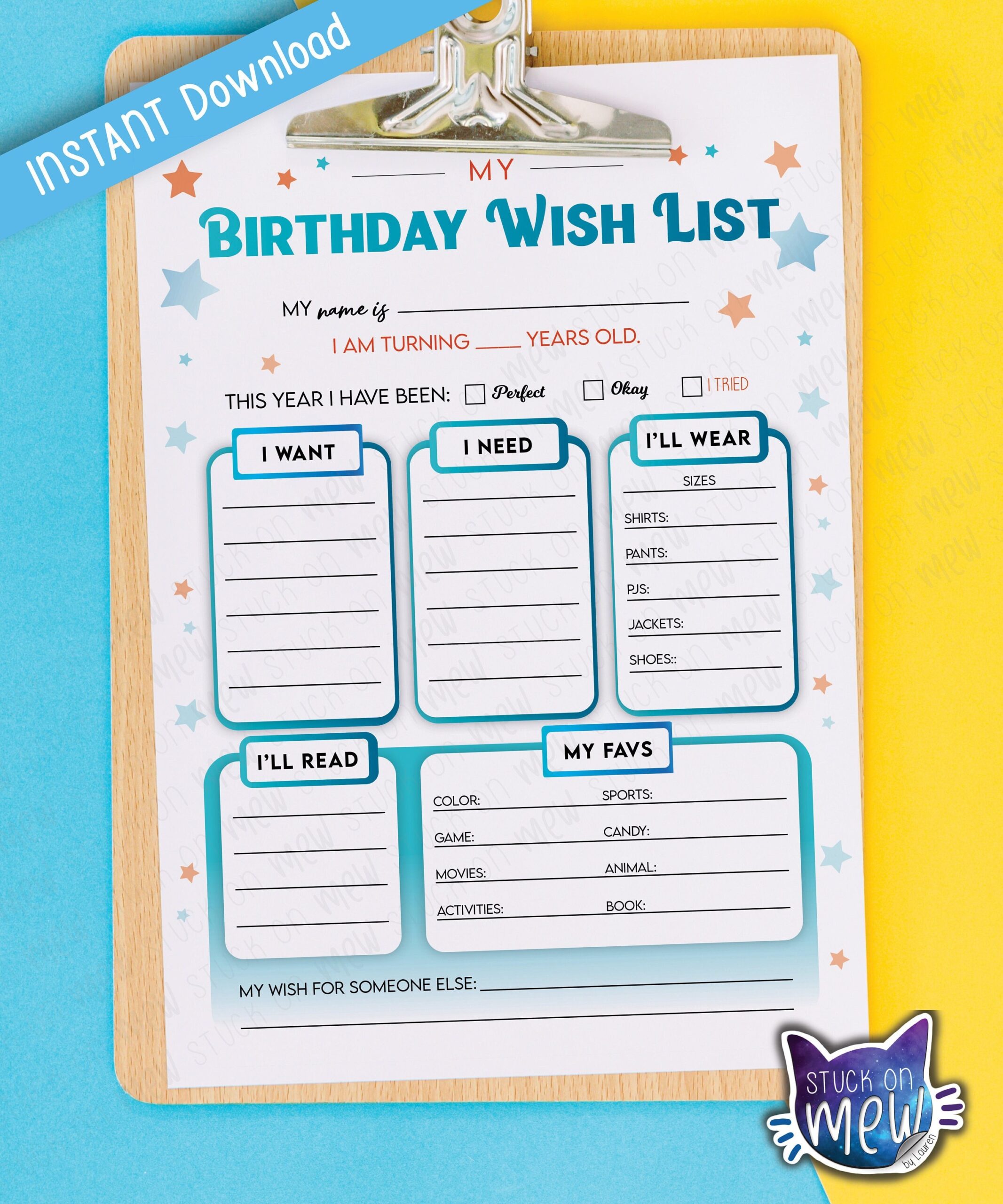 Birthday List Printable Printable Free Templates