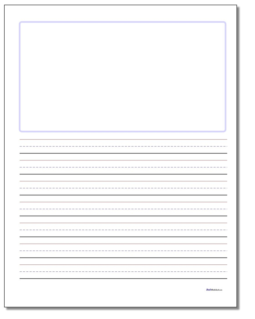 Blank Handwriting Worksheets Printable Free Printable Worksheets