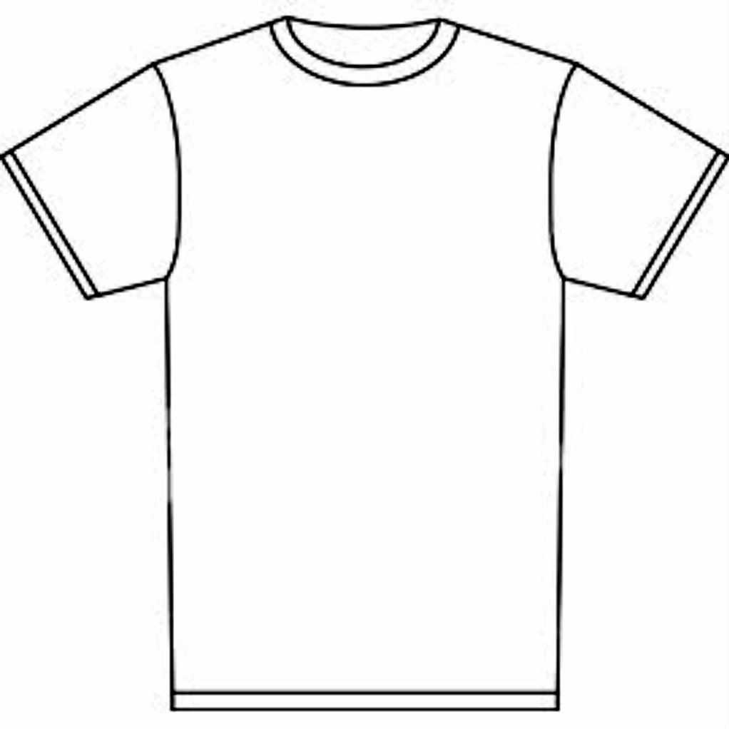 Blank T Shirt Coloring Sheet Printable T Shirt Coloring Page For 