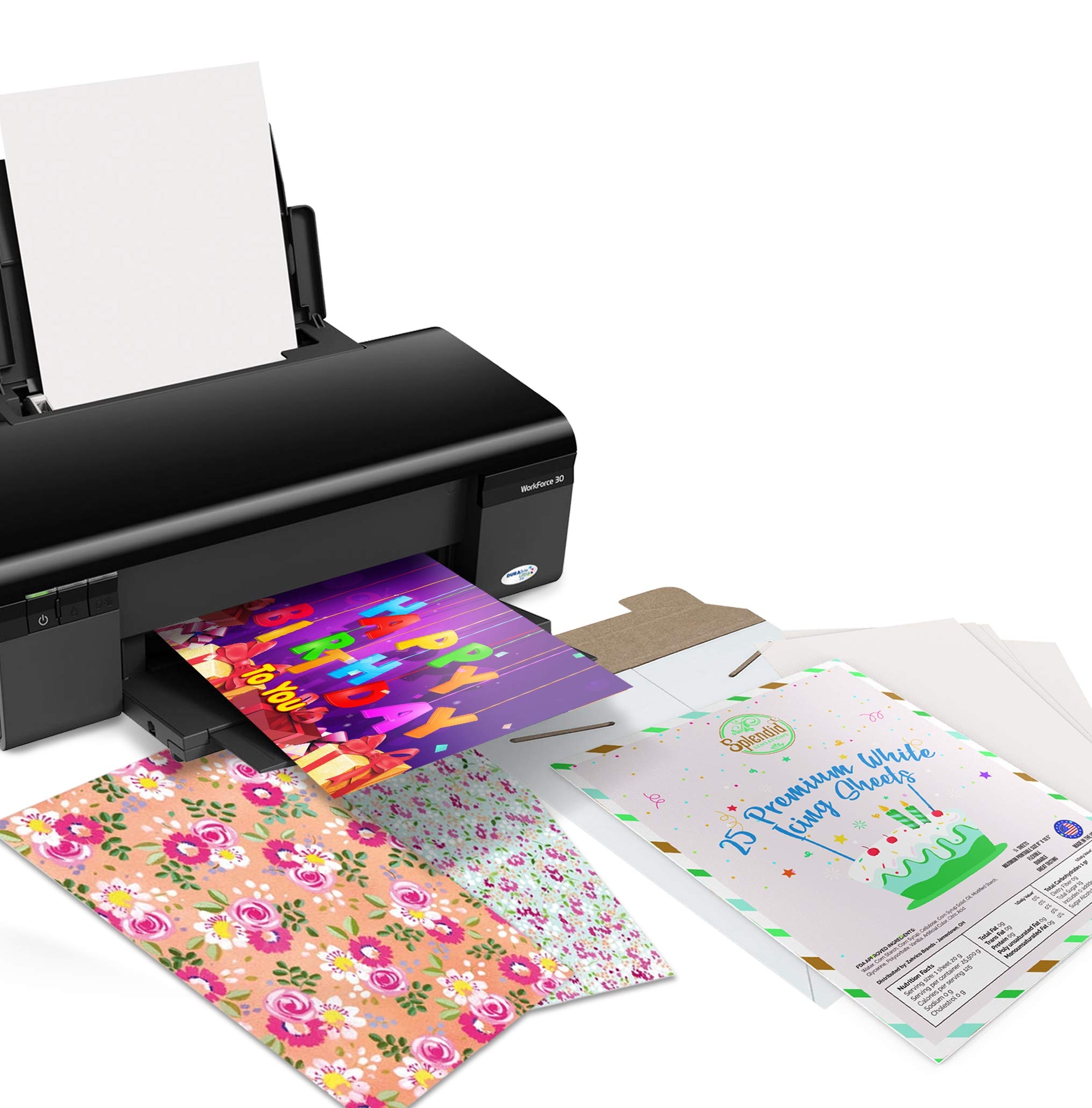 Buy Splendid Sensations 25 Count Edible Paper For Cakes Printable