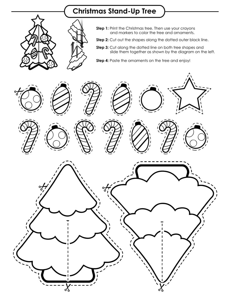 Christmas Crafts 15 Free PDF Printables Printablee Christmas Card