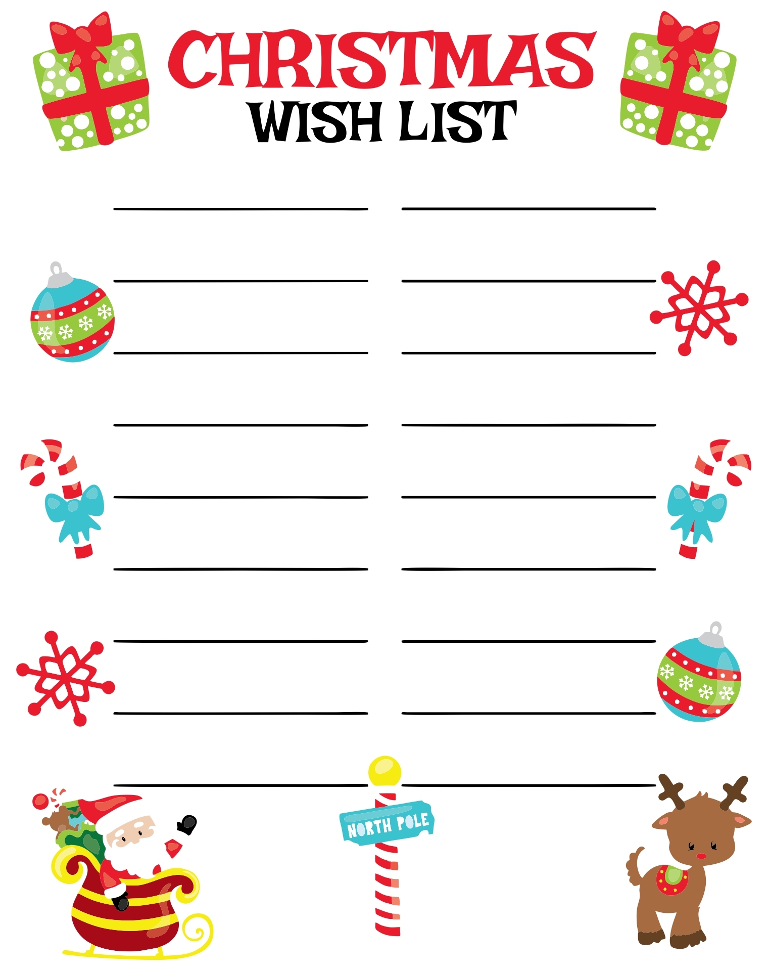 Christmas Printable List