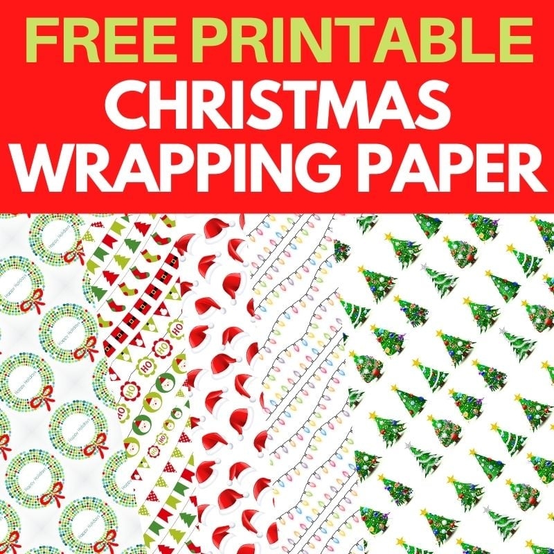 Christmas Printable Wrapping Paper 20 FREE Designs Parties Made 
