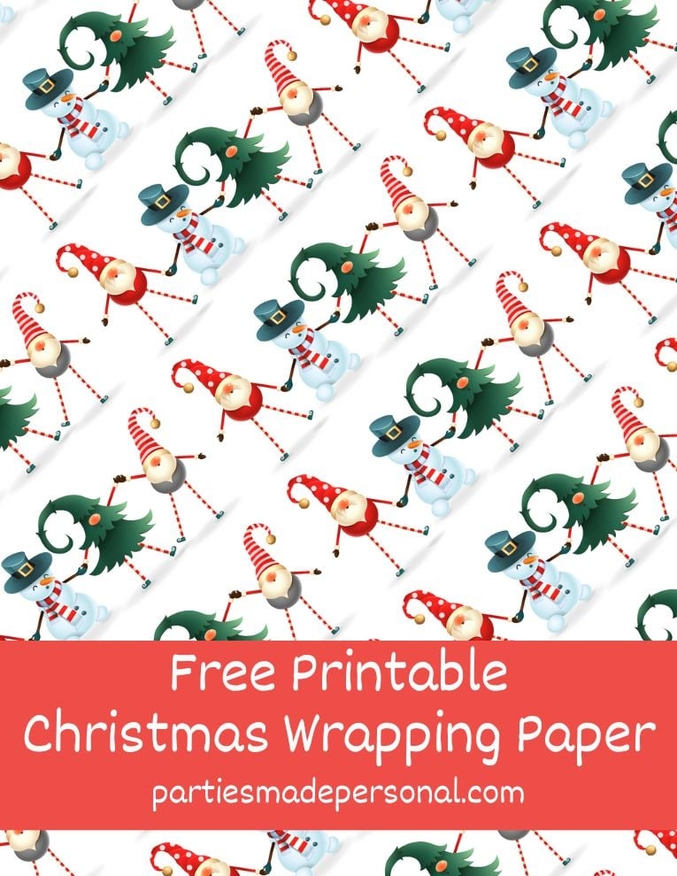 Christmas Printable Wrapping Paper 20 FREE Designs Parties Made 