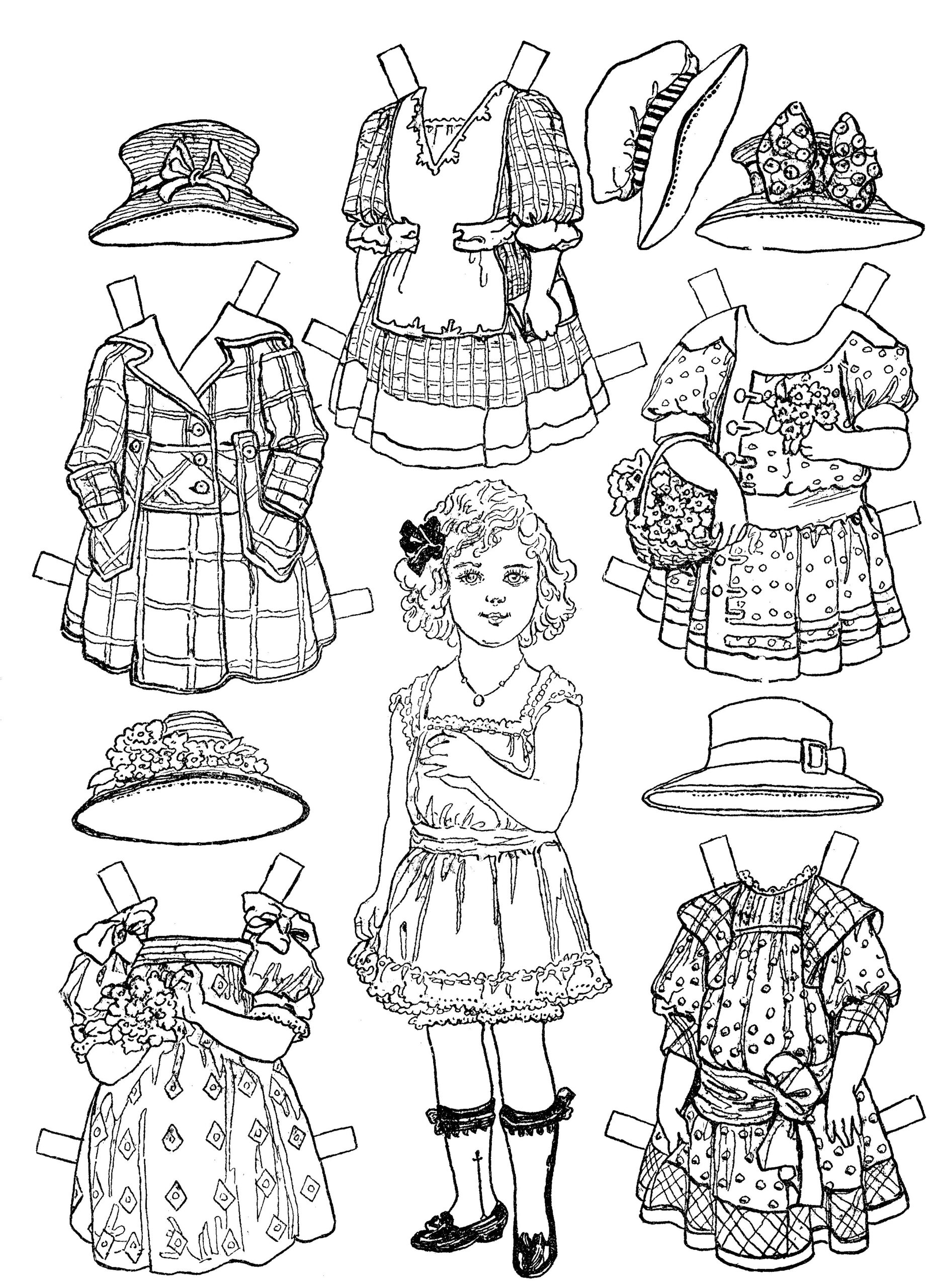 Coloring Paper Dolls Free Printables Get What You Need For Free