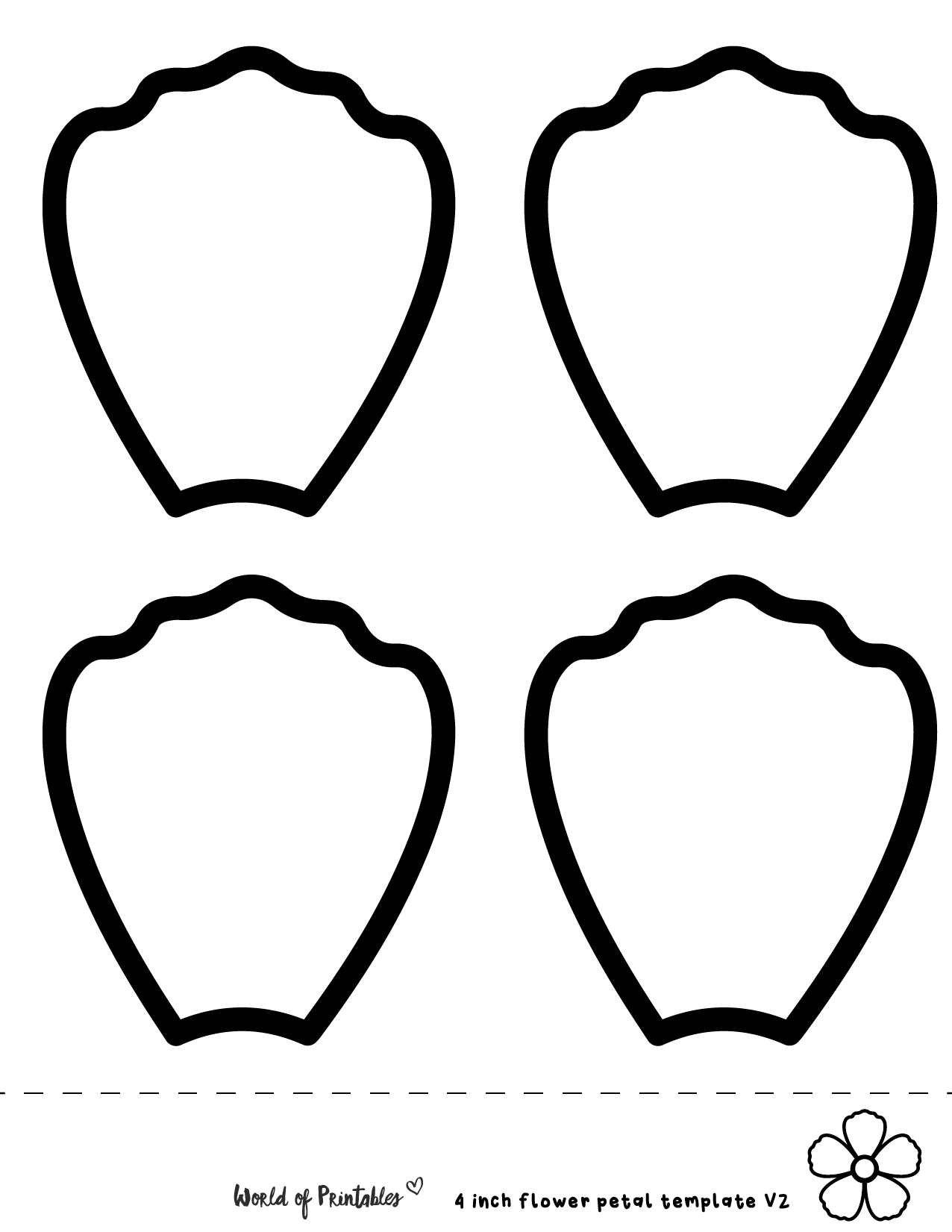 Cut Out Printable Free Paper Flower Petal Templates Printables 