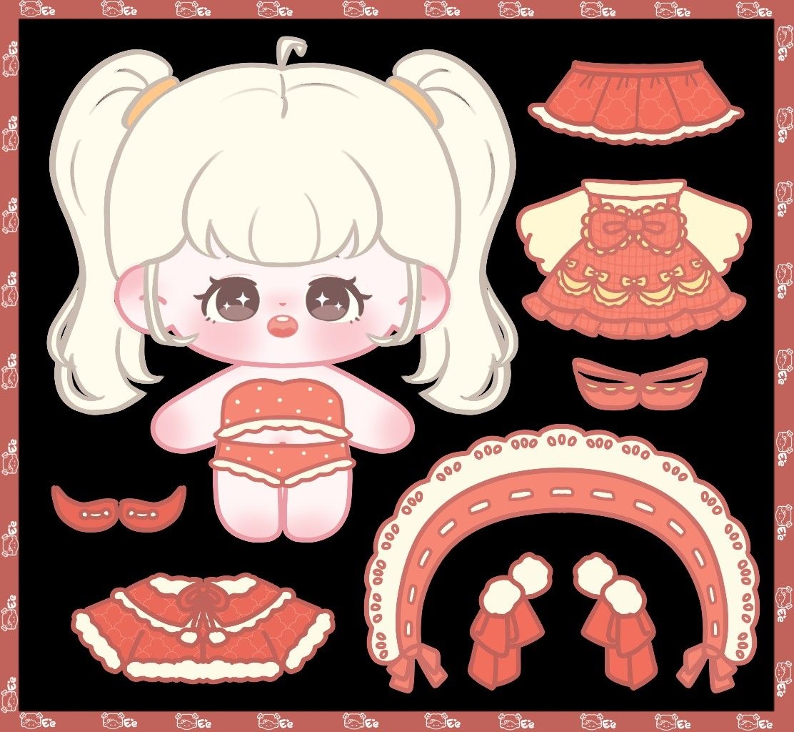 Cute Paper Doll Chibi Anime NBKomputer