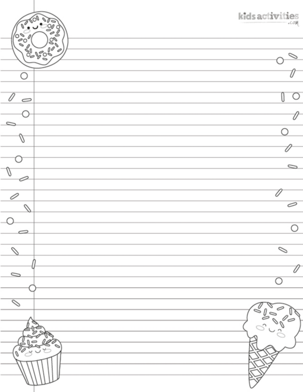 Cute Printable Notebook Paper For Kids And Adults Kids Activities Blog