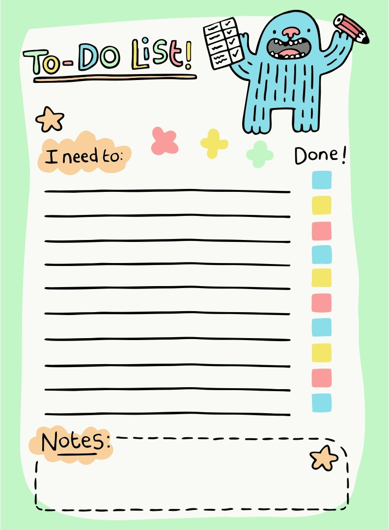 Cute To Do List Template 10 Free PDF Printables Printablee