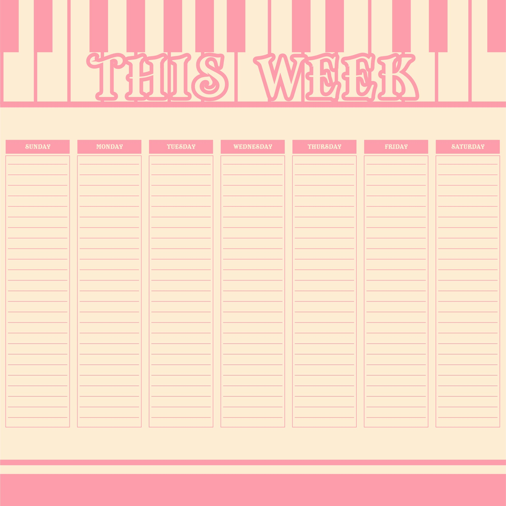 Editable Weekly To Do List Printable Template Editable Weekly To Do List Printable Template