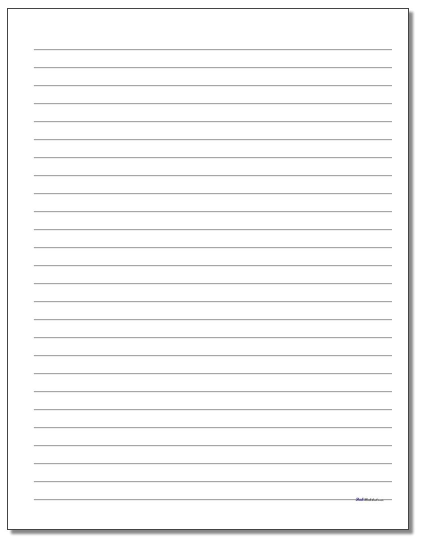 Elementary Lined Paper Printable Free Free Printable Lined Paper 