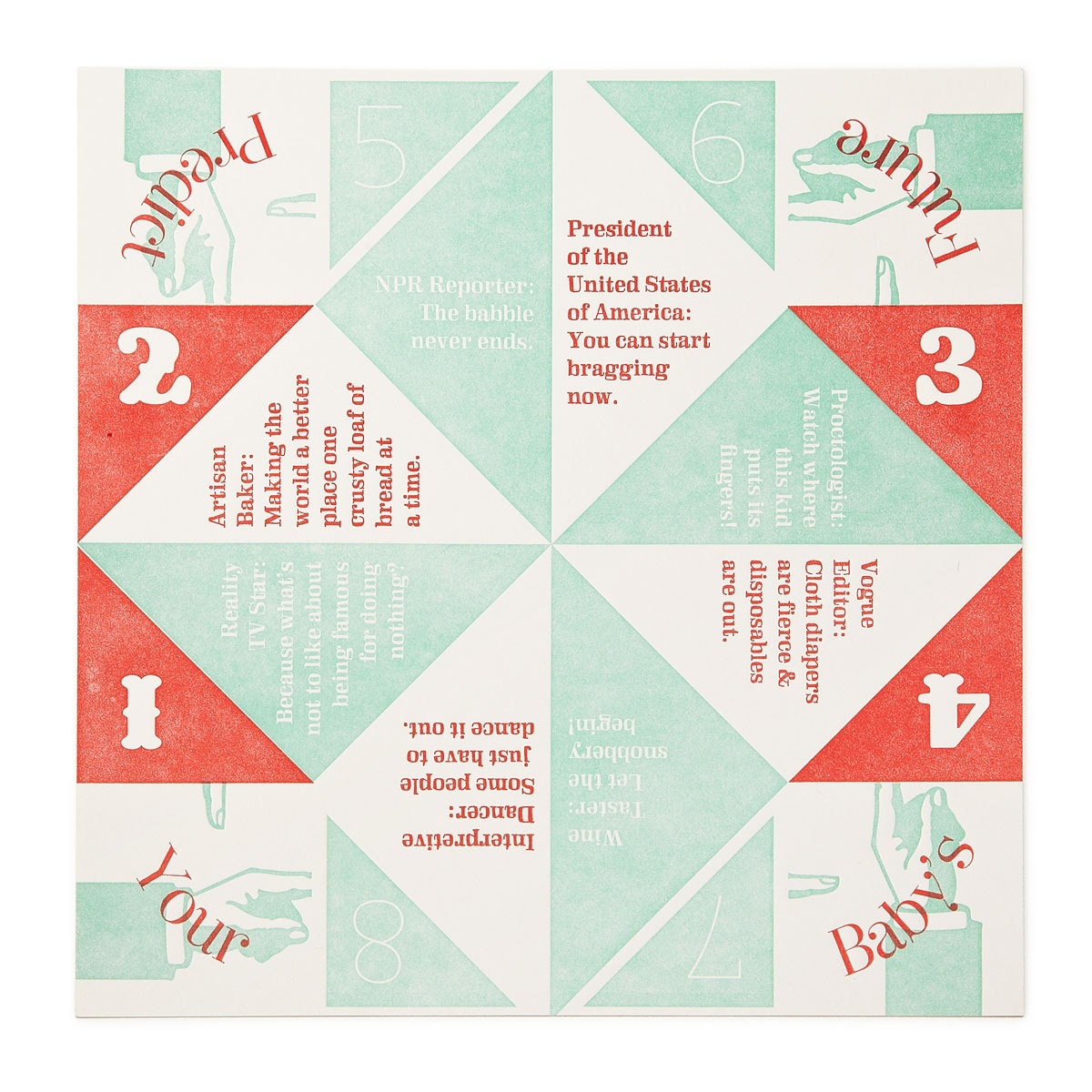 Fortune Teller Paper Game Activity Shelter