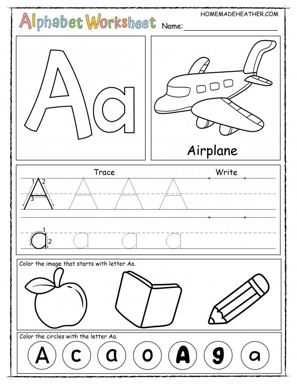 Free Free Printable Alphabet Letter Worksheet Download Free Free 