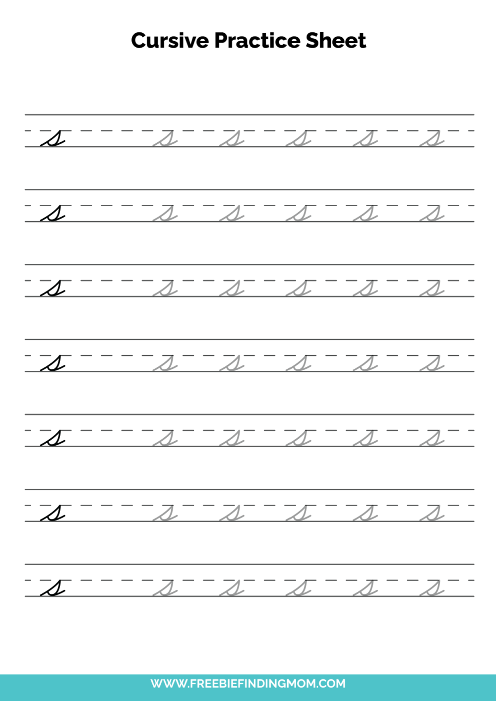 Free Free Printable Cursive Practice Sheets Download Free Free 
