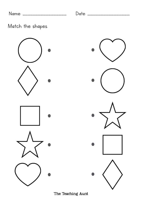 Free Free Printable Kindergarten Worksheet Shapes Download Free Free 