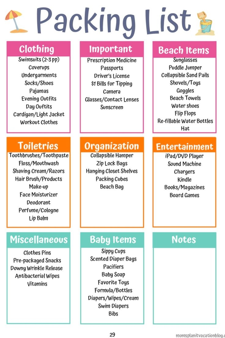 Free Free Printable Packing List For Beach Vacation Download Free Free 