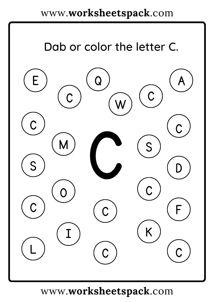 Free Letter C Printable Worksheets Worksheetspack