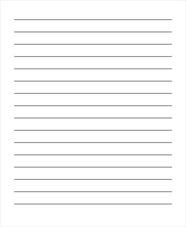 Free Lined Paper Templates Lined Paper Printable