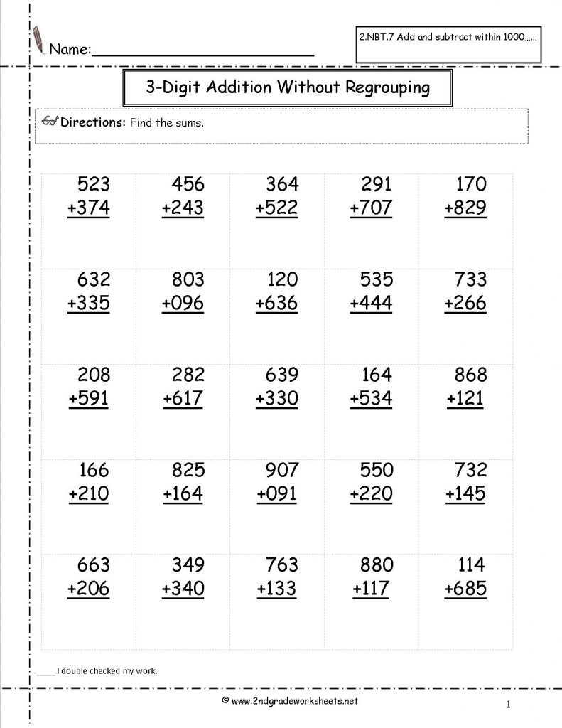 Free Math Worksheets And Printouts Arithmetic Worksheets Printable 