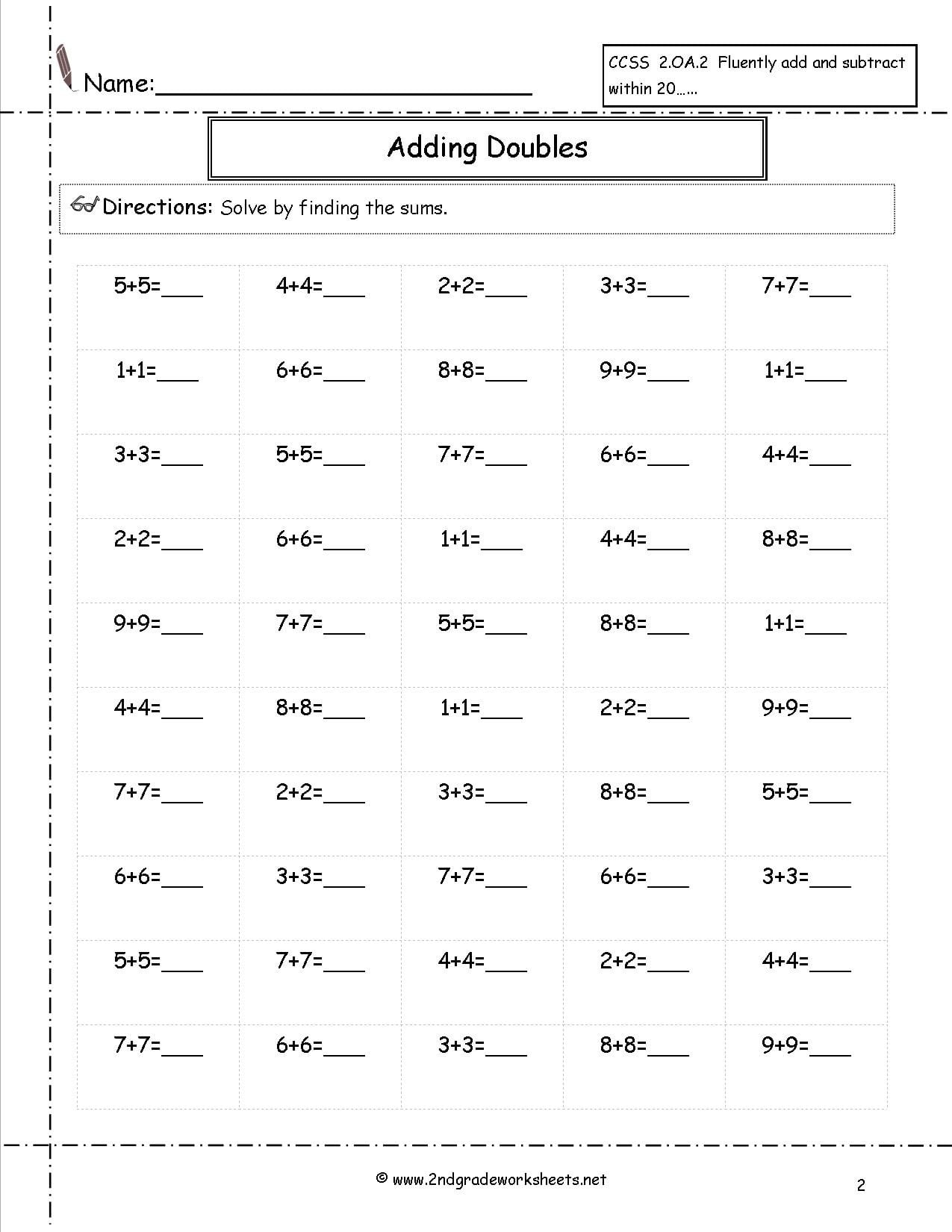 Free Math Worksheets And Printouts Db excel