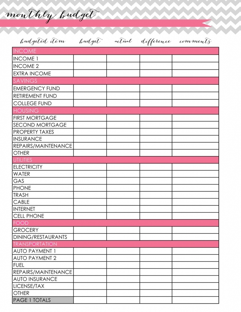Free Monthly Budget Template Frugal Fanatic Free Printable Monthly 
