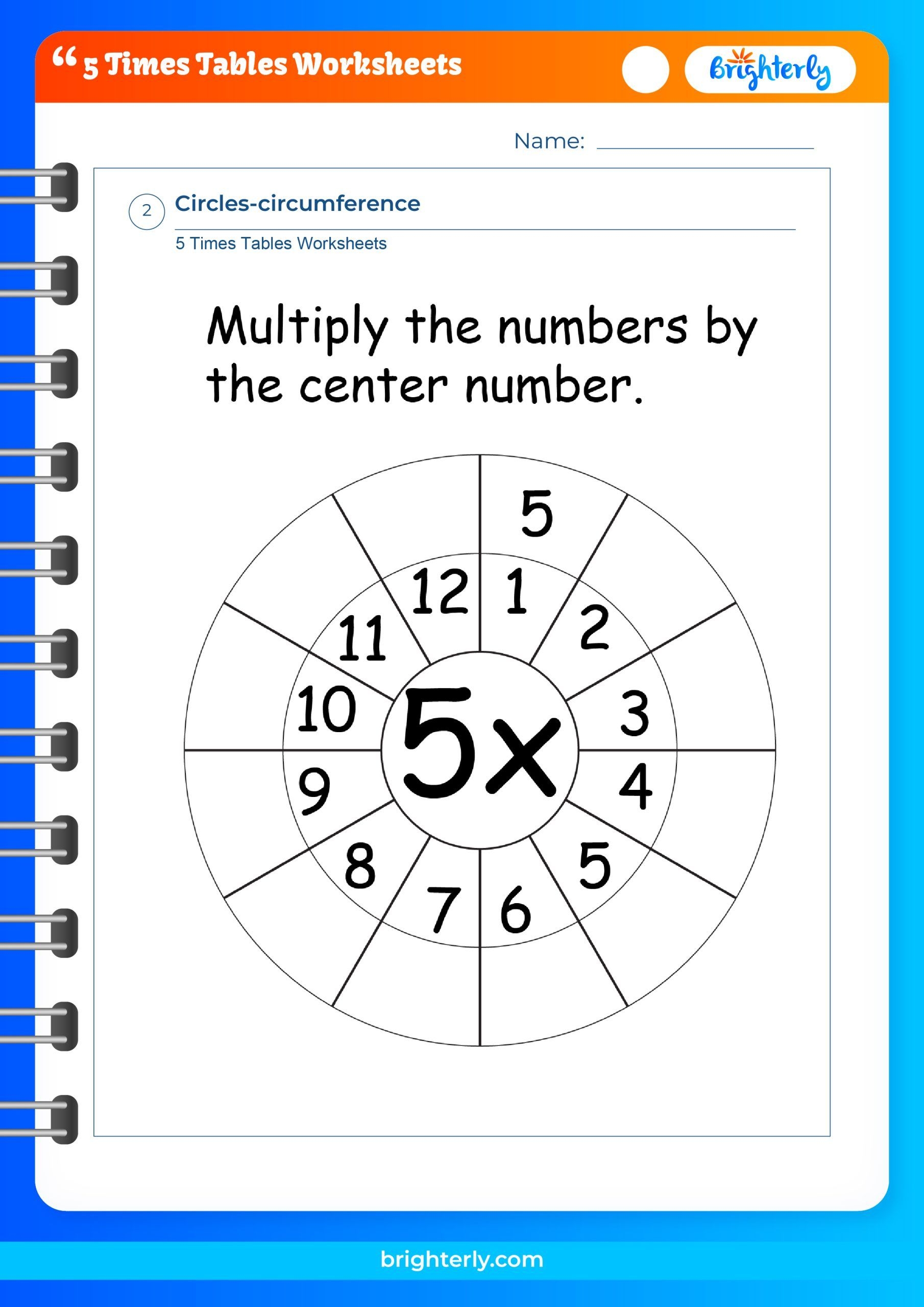Free Printable 5 Times Tables Worksheets For Kids PDFs 