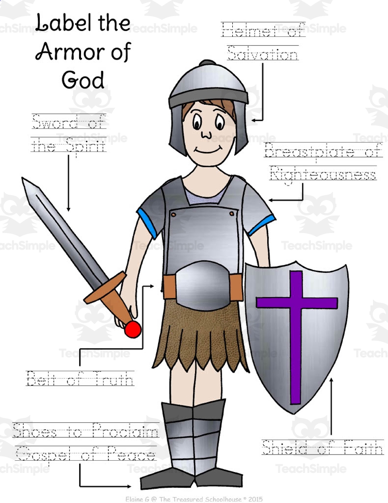 Free Printable Armor Of God Worksheets Howtodoes