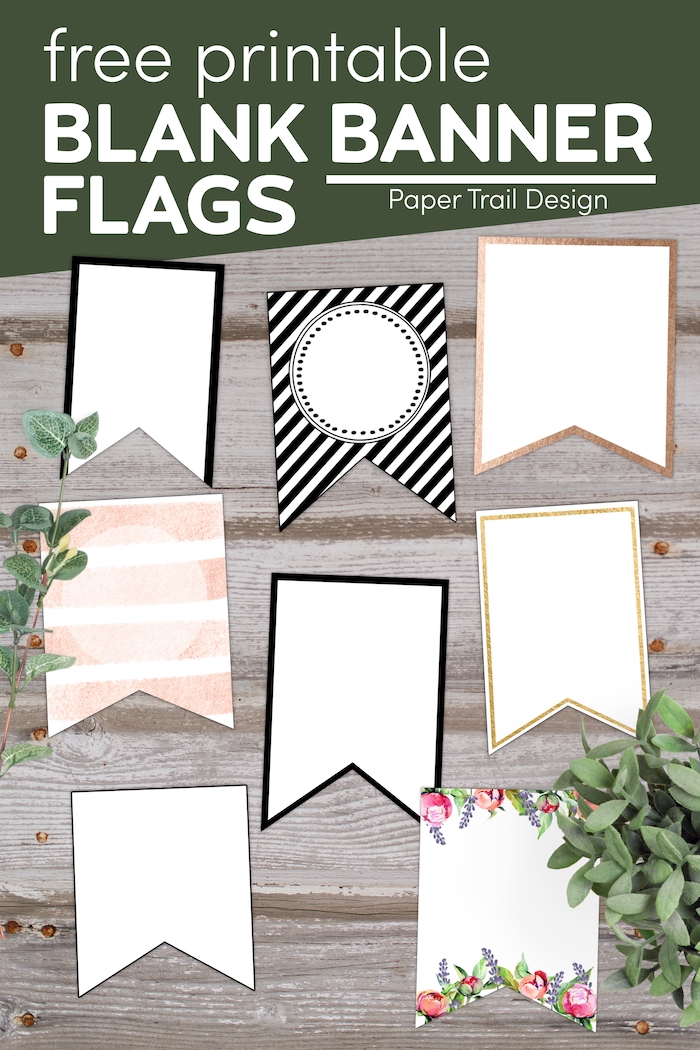 Free Printable Banner Templates Blank Banners Paper Trail Design Free Printable Banner Templates Blank Banners Paper Trail Design