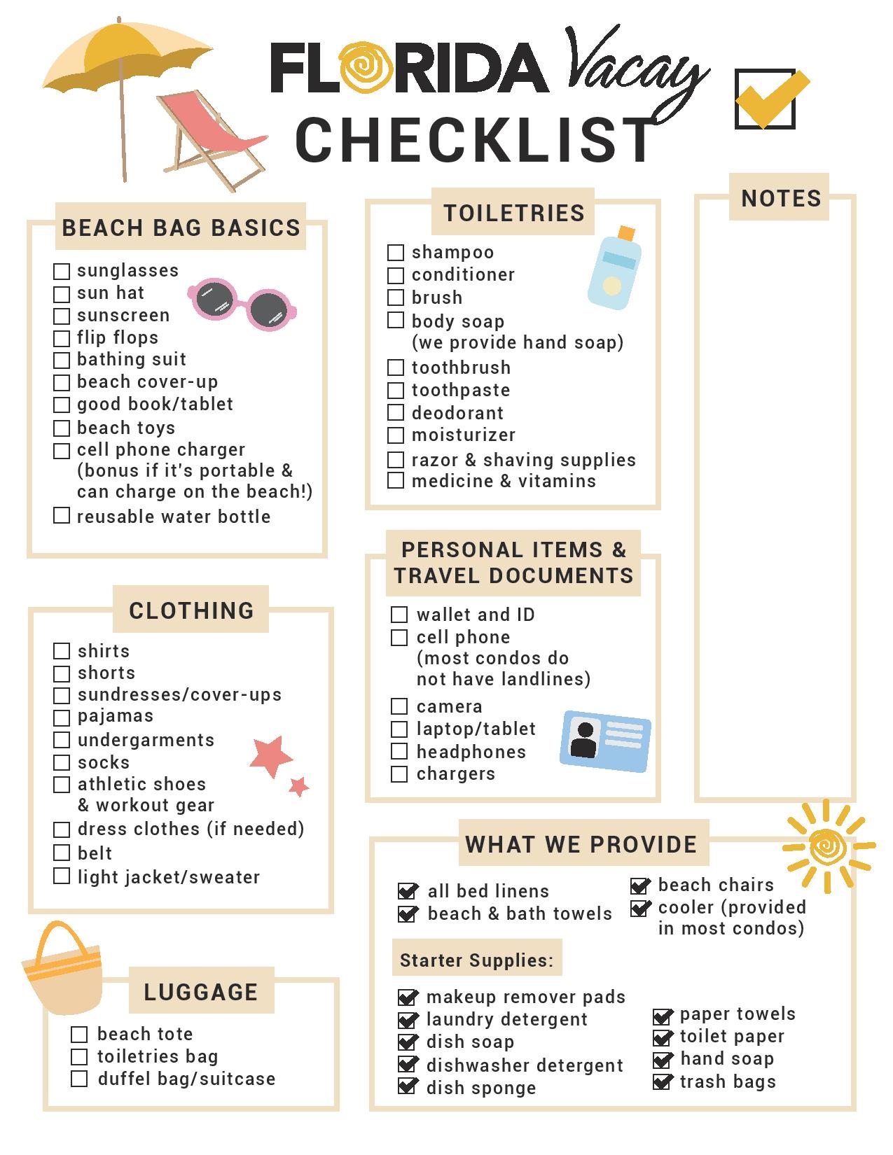 Free Printable Beach Vacation Packing List Beach Vacation 50 OFF