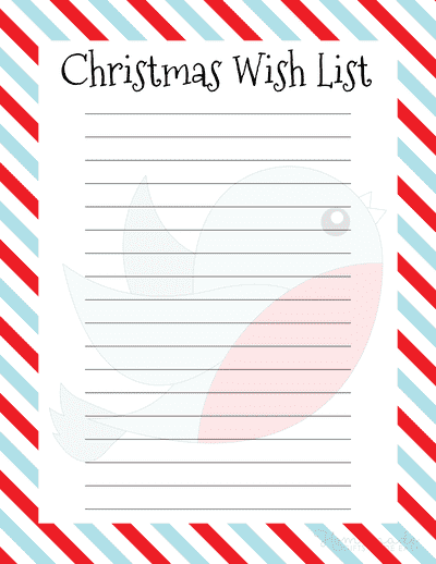 Free Printable Christmas Wish List Templates