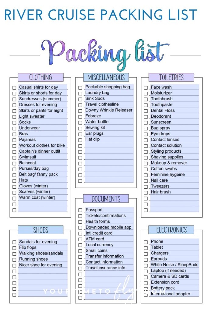 Free Printable Cruise Travel Packing List Download Free Printable 