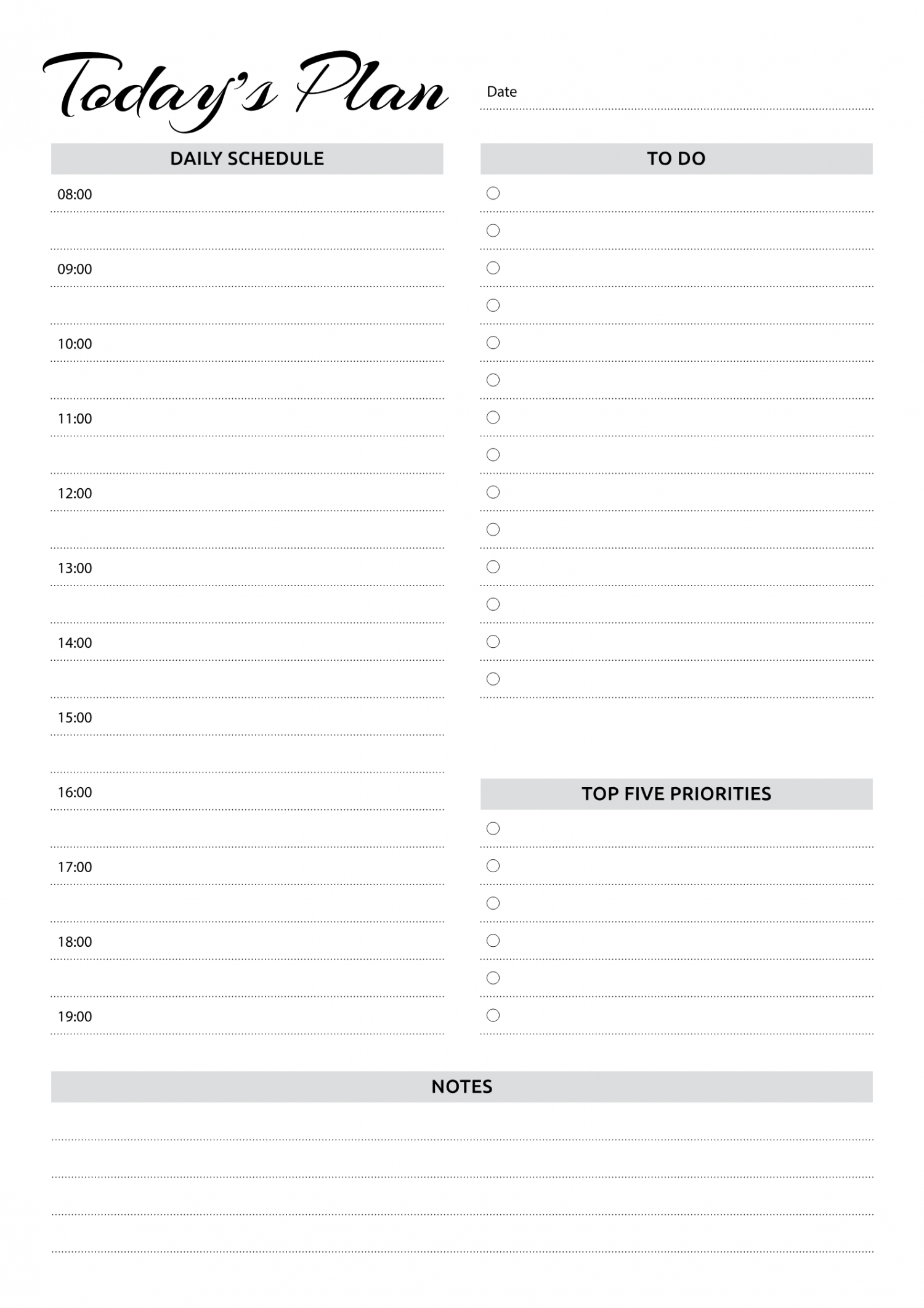 Free Printable Daily Planner 2025 Pdf Arabella Rose